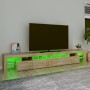 TV-Schrank mit LED-Leuchten Sonoma-Eiche 260x36,5x40 cm von vidaXL, TV-Möbel - Ref: Foro24-3152820, Preis: 193,16 €, Rabatt: %