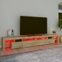 TV-Schrank mit LED-Leuchten Sonoma-Eiche 260x36,5x40 cm von vidaXL, TV-Möbel - Ref: Foro24-3152820, Preis: 193,16 €, Rabatt: %