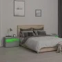 Bedside tables with LED lights 2 pcs sonoma gray 60x35x40 cm by vidaXL, Nightstands - Ref: Foro24-3152829, Price: 74,86 €, Di...