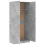 Armario de madera contrachapada gris hormigón 90x52x200 cm de vidaXL, Armarios roperos - Ref: Foro24-800634, Precio: 165,59 €...