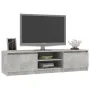 Concrete gray plywood TV cabinet 140x40x35.5 cm by vidaXL, TV Furniture - Ref: Foro24-800652, Price: 80,68 €, Discount: %