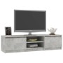 TV-Schrank aus betongrauem Sperrholz, 140 x 40 x 35,5 cm von vidaXL, TV-Möbel - Ref: Foro24-800652, Preis: 80,68 €, Rabatt: %