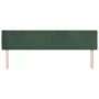 Cabeceros 2 unidades de terciopelo verde oscuro 90x5x78/88 cm de vidaXL, Cabeceros y pies de cama - Ref: Foro24-345841, Preci...