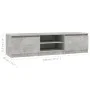 TV-Schrank aus betongrauem Sperrholz, 140 x 40 x 35,5 cm von vidaXL, TV-Möbel - Ref: Foro24-800652, Preis: 79,61 €, Rabatt: %
