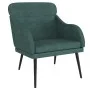 Dunkelgrüner Samtsessel 63x76x80 cm von vidaXL, Sessel - Ref: Foro24-351438, Preis: 98,97 €, Rabatt: %