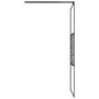 Duschwand mit ESG-Glasablage und schwarzem Aluminium 100x195cm von vidaXL, Duschwände und Duschwände - Ref: Foro24-3185476, P...
