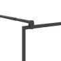 Duschwand mit ESG-Glasablage und schwarzem Aluminium 100x195cm von vidaXL, Duschwände und Duschwände - Ref: Foro24-3185476, P...