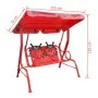 Balancín infantil de acero rojo de vidaXL, Balancines de jardín - Ref: Foro24-41840, Precio: 103,82 €, Descuento: %