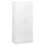 Weißer glänzender Sperrholzschrank 80x52x180 cm von vidaXL, Kleiderschränke - Ref: Foro24-800627, Preis: 162,78 €, Rabatt: %