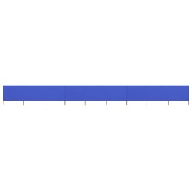 Paravientos de playa de 9 paneles tela azul celeste 1200x80 cm de vidaXL, Sombrillas - Ref: Foro24-47191, Precio: 80,78 €, De...