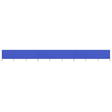 Paravientos de playa de 9 paneles tela azul celeste 1200x80 cm de vidaXL, Sombrillas - Ref: Foro24-47191, Precio: 80,78 €, De...