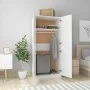 Weißer glänzender Sperrholzschrank 80x52x180 cm von vidaXL, Kleiderschränke - Ref: Foro24-800627, Preis: 162,78 €, Rabatt: %