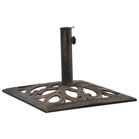 Base de sombrilla de hierro fundido color bronce 12 kg 49 cm de vidaXL, Bases para sombrillas - Ref: Foro24-47868, Precio: 72...