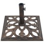 Sonnenschirmständer aus bronzefarbenem Gusseisen, 12 kg, 49 cm von vidaXL, Schirmständer - Ref: Foro24-47868, Preis: 74,16 €,...
