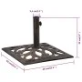 Base de sombrilla de hierro fundido color bronce 12 kg 49 cm de vidaXL, Bases para sombrillas - Ref: Foro24-47868, Precio: 72...