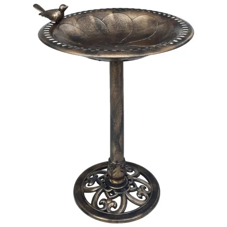 Bebedero para pájaros de jardín plástico color bronce de vidaXL, Pilas para pájaros - Ref: Foro24-48223, Precio: 37,87 €, Des...