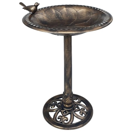 Bebedero para pájaros de jardín plástico color bronce de vidaXL, Pilas para pájaros - Ref: Foro24-48223, Precio: 44,78 €, Des...