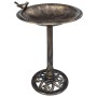 Bebedero para pájaros de jardín plástico color bronce de vidaXL, Pilas para pájaros - Ref: Foro24-48223, Precio: 44,78 €, Des...