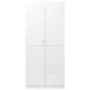 Weißer glänzender Sperrholzschrank 80x52x180 cm von vidaXL, Kleiderschränke - Ref: Foro24-800627, Preis: 162,78 €, Rabatt: %