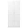 Weißer glänzender Sperrholzschrank 80x52x180 cm von vidaXL, Kleiderschränke - Ref: Foro24-800627, Preis: 164,68 €, Rabatt: %