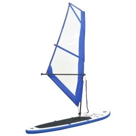 Inflatable paddle surf board with blue and white sail by vidaXL, Paddleboards - Ref: Foro24-92210, Price: 606,16 €, Discount: %