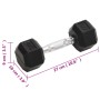 Dumbbells 2 units cast iron 8 kg by vidaXL, free weight - Ref: Foro24-93600, Price: 44,53 €, Discount: %