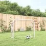 Fußballtor mit Stahl- und weißem Polyesternetz, 125 x 96 x 60 cm von vidaXL, Fußballtore - Ref: Foro24-93732, Preis: 53,30 €,...