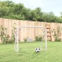 Fußballtor mit Stahl- und weißem Polyesternetz, 125 x 96 x 60 cm von vidaXL, Fußballtore - Ref: Foro24-93732, Preis: 49,91 €,...