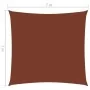 Terracotta Oxford fabric square sail awning 7x7 m by vidaXL, Umbrellas - Ref: Foro24-135363, Price: 130,83 €, Discount: %