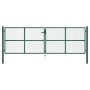 Grünes Gartengittertor aus Stahl, 400 x 125 cm von vidaXL, Gartentore - Ref: Foro24-145749, Preis: 405,56 €, Rabatt: %