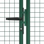 Puerta de malla para jardín de acero verde 400x125 cm de vidaXL, Puertas de jardín - Ref: Foro24-145749, Precio: 411,62 €