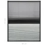 Pleated mosquito net for aluminum windows with shade 80x100cm by vidaXL, Mosquito nets for windows - Ref: Foro24-148683, Pric...