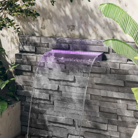 Wasserfallbrunnen mit Acryl-RGB-LED 60 cm von vidaXL, Brunnen und Wasserfälle - Ref: Foro24-151403, Preis: 136,02 €, Rabatt: %