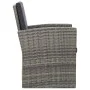 Set de muebles de jardín 4 pzas y cojines ratán sintético gris de vidaXL, Conjuntos de jardín - Ref: Foro24-46086, Precio: 43...