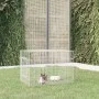 Galvanized iron rabbit cage 78x54x54 cm by vidaXL, Cages and habitats for small animals - Ref: Foro24-171567, Price: 34,87 €,...