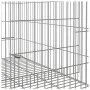 Galvanized iron rabbit cage 78x54x54 cm by vidaXL, Cages and habitats for small animals - Ref: Foro24-171567, Price: 34,87 €,...