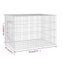 Galvanized iron rabbit cage 78x54x54 cm by vidaXL, Cages and habitats for small animals - Ref: Foro24-171567, Price: 34,87 €,...