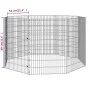 Rabbit cage with 8 galvanized iron panels 54x80 cm by vidaXL, Cages and habitats for small animals - Ref: Foro24-171578, Pric...