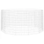 Rabbit cage 12 panels galvanized iron 54x100 cm by vidaXL, Cages and habitats for small animals - Ref: Foro24-171584, Price: ...