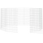 Rabbit cage 12 panels galvanized iron 54x100 cm by vidaXL, Cages and habitats for small animals - Ref: Foro24-171584, Price: ...