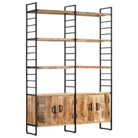 4-tier shelving in rough mango wood 124x30x180 cm by vidaXL, Bookcases and shelves - Ref: Foro24-284418, Price: 433,95 €, Dis...