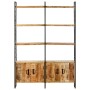 4-stufiges Regal aus rauem Mangoholz, 124 x 30 x 180 cm von vidaXL, Bücherregale und Regale - Ref: Foro24-284418, Preis: 437,...