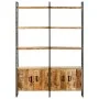 4-stufiges Regal aus rauem Mangoholz, 124 x 30 x 180 cm von vidaXL, Bücherregale und Regale - Ref: Foro24-284418, Preis: 433,...