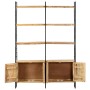 4-stufiges Regal aus rauem Mangoholz, 124 x 30 x 180 cm von vidaXL, Bücherregale und Regale - Ref: Foro24-284418, Preis: 437,...