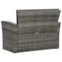 4-teiliges Gartenmöbel-Set und graue synthetische Rattankissen von vidaXL, Gartensets - Ref: Foro24-46086, Preis: 435,50 €, R...