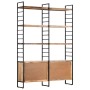 4-stufiges Regal aus rauem Mangoholz, 124 x 30 x 180 cm von vidaXL, Bücherregale und Regale - Ref: Foro24-284418, Preis: 437,...