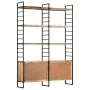 4-stufiges Regal aus rauem Mangoholz, 124 x 30 x 180 cm von vidaXL, Bücherregale und Regale - Ref: Foro24-284418, Preis: 433,...