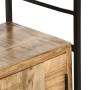 4-stufiges Regal aus rauem Mangoholz, 124 x 30 x 180 cm von vidaXL, Bücherregale und Regale - Ref: Foro24-284418, Preis: 437,...