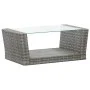 4-teiliges Gartenmöbel-Set und graue synthetische Rattankissen von vidaXL, Gartensets - Ref: Foro24-46086, Preis: 435,50 €, R...