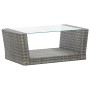 4-teiliges Gartenmöbel-Set und graue synthetische Rattankissen von vidaXL, Gartensets - Ref: Foro24-46086, Preis: 342,85 €, R...